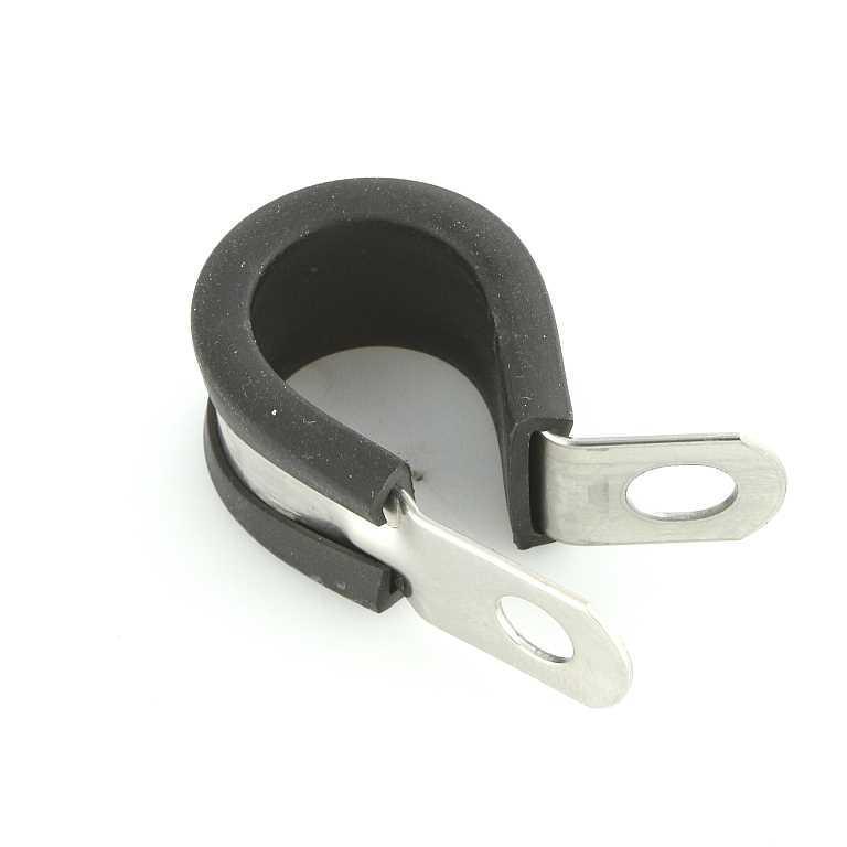 Stainless Steel Rubber Lined P-Clips Pack of 5 - 8 Sizes - Image 7