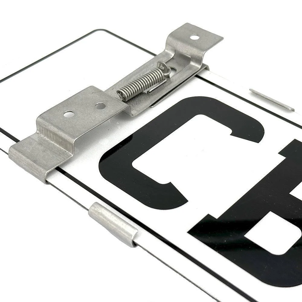Stainless Steel Quick Release Numberplate Mounting Brackets - Image 2