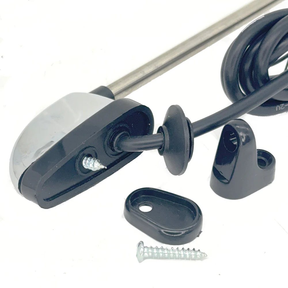 Stainless Steel Roof or Pillar Mount Radio Aerial 460mm to 1200mm - Image 2