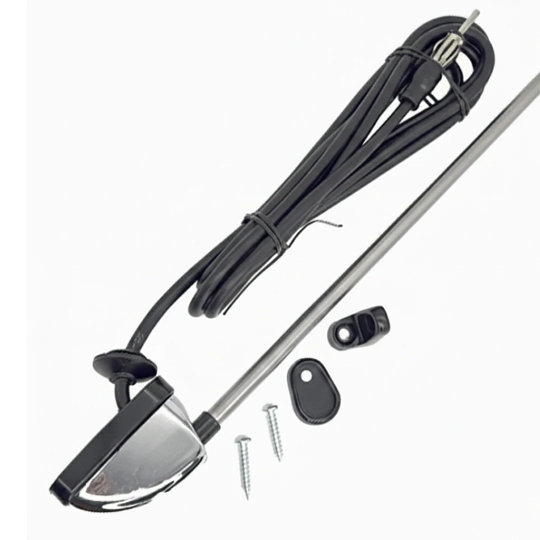 Stainless Steel Roof or Pillar Mount Radio Aerial 460mm to 1200mm - Image 3