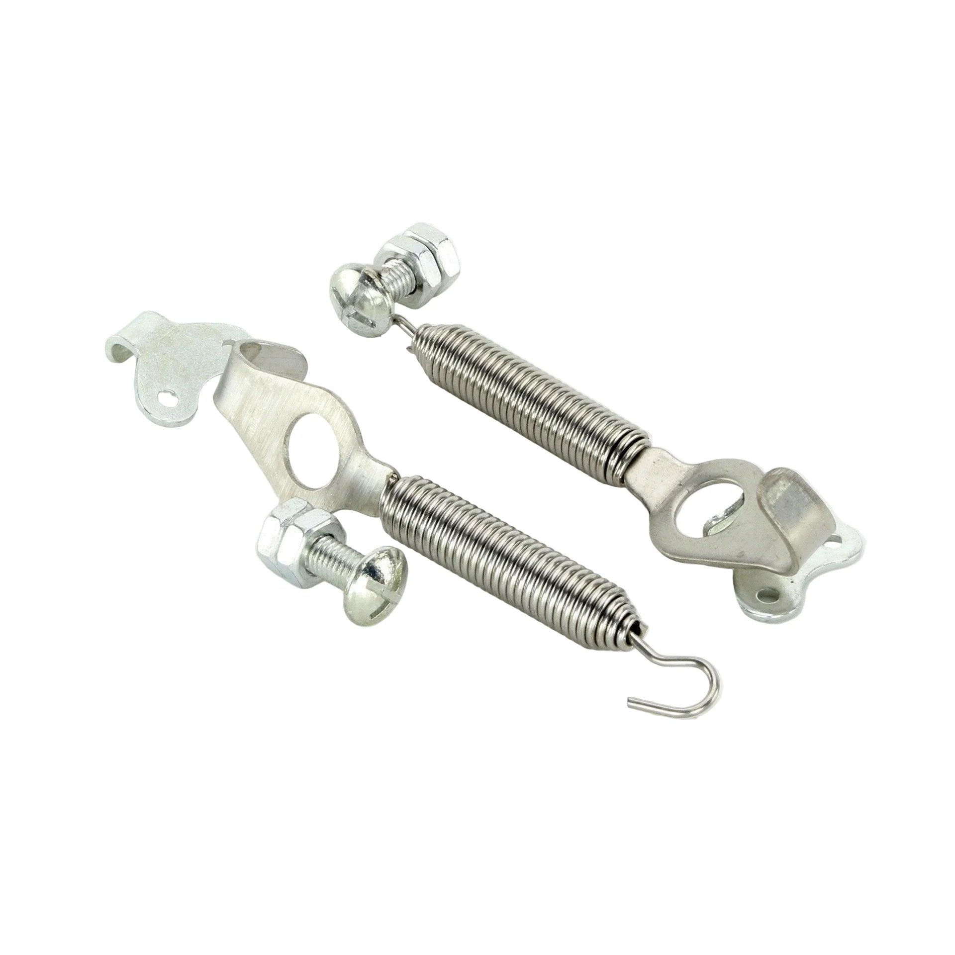 Stainless Steel Spring Bonnet Hook Kit 128mm Pair - Image 2