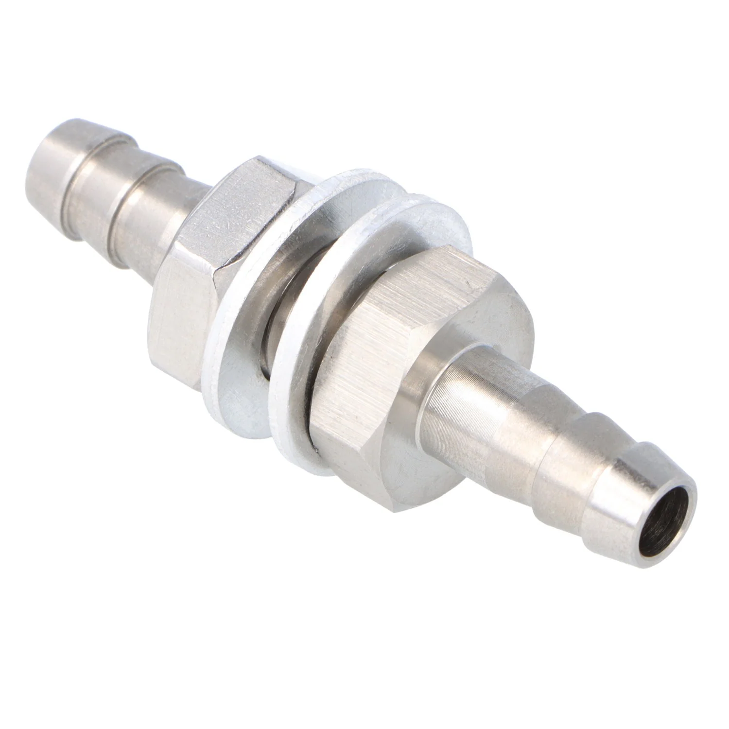 Stainless Steel Straight Bulkhead Joiner For 8mm Hoses - Image 2