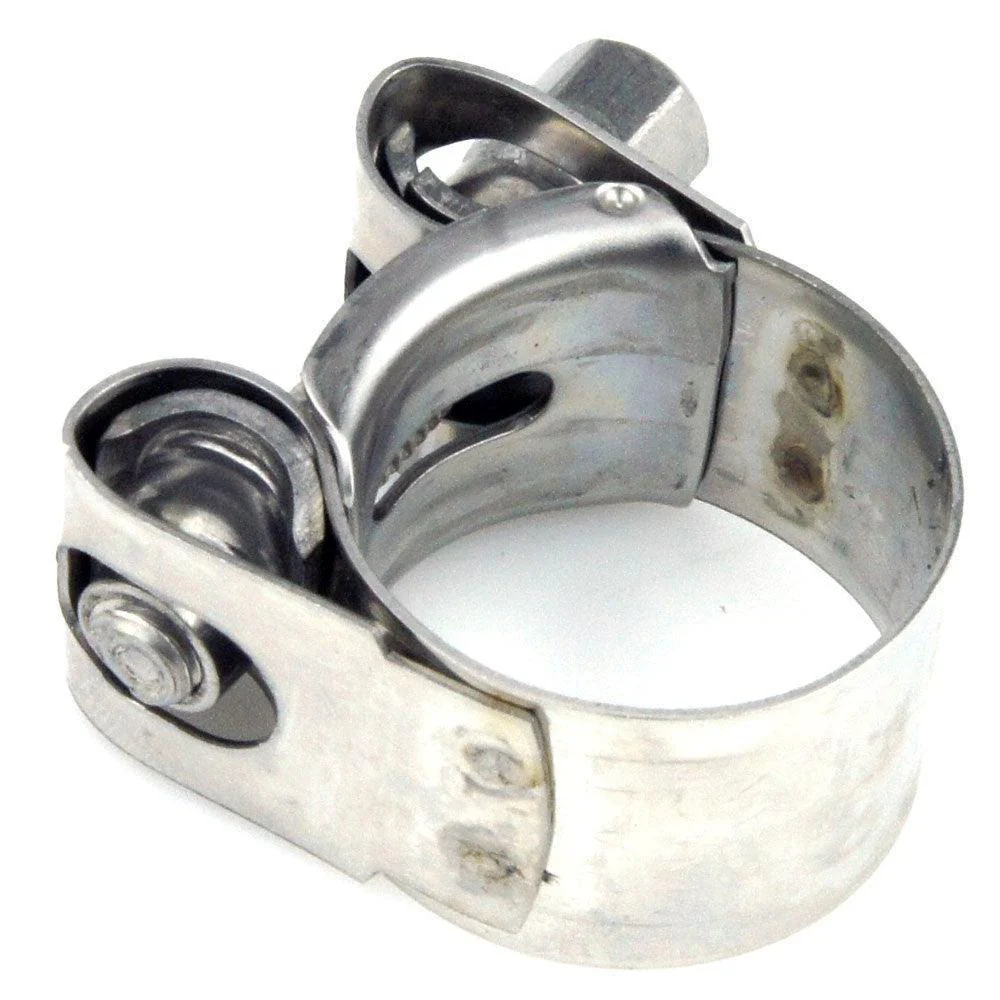 Stainless Wide Band Mikalor Clamp 23 - 25mm - Image 3