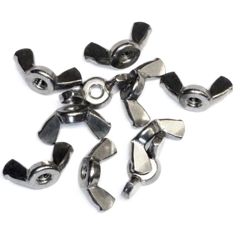 Stainless Wing Nuts Pack Of 10 - Various Sizes