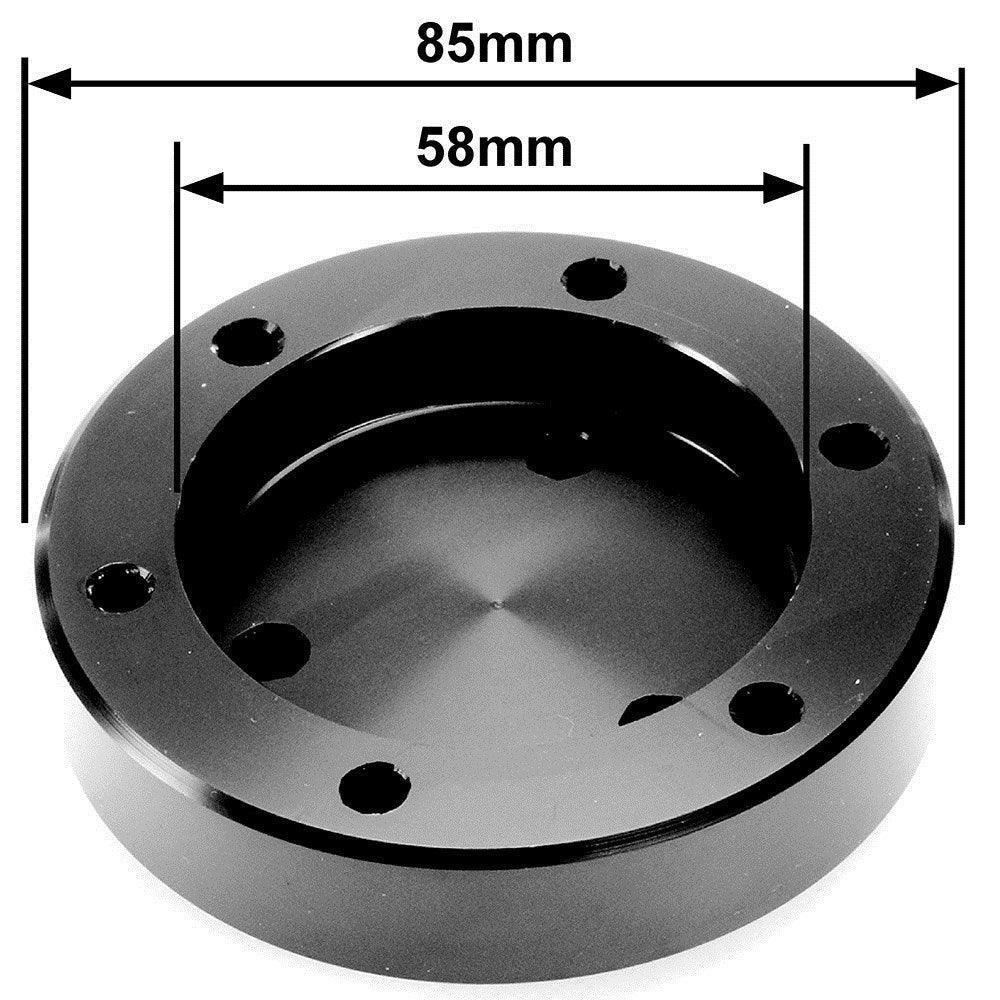 Steering Wheel Adapter Plate Black 85mm - Image 4