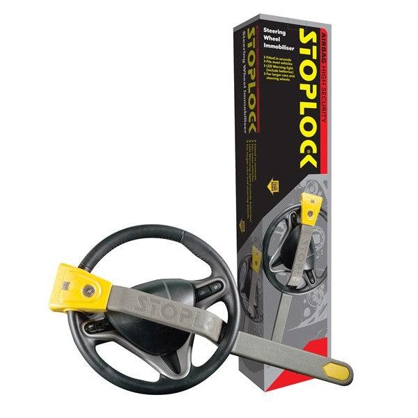 Stoplock Steering Wheel Lock - High Security Anti-Theft Protection (Airbag Compatible)