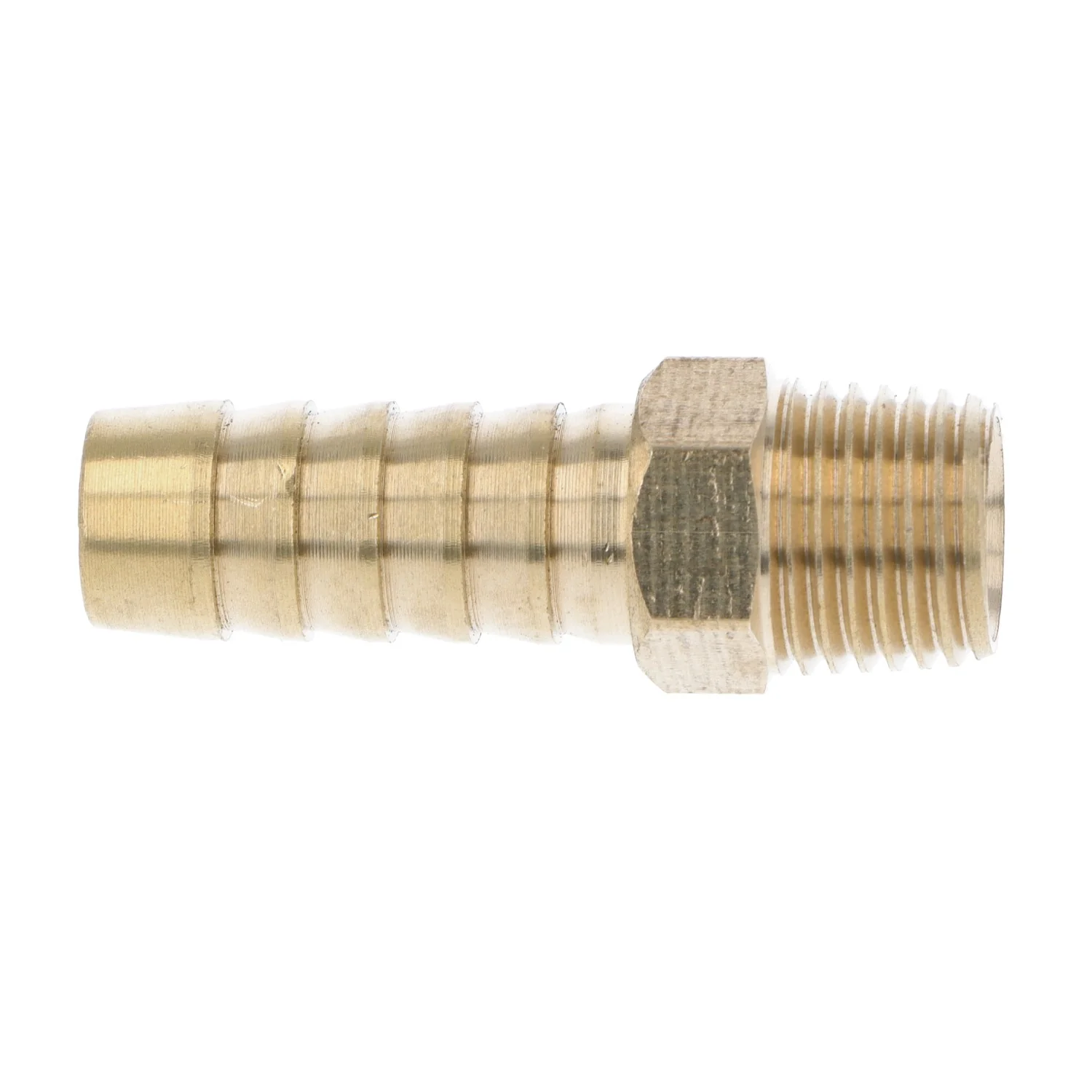 Straight Brass 10mm Hosetail 1/4 NPT