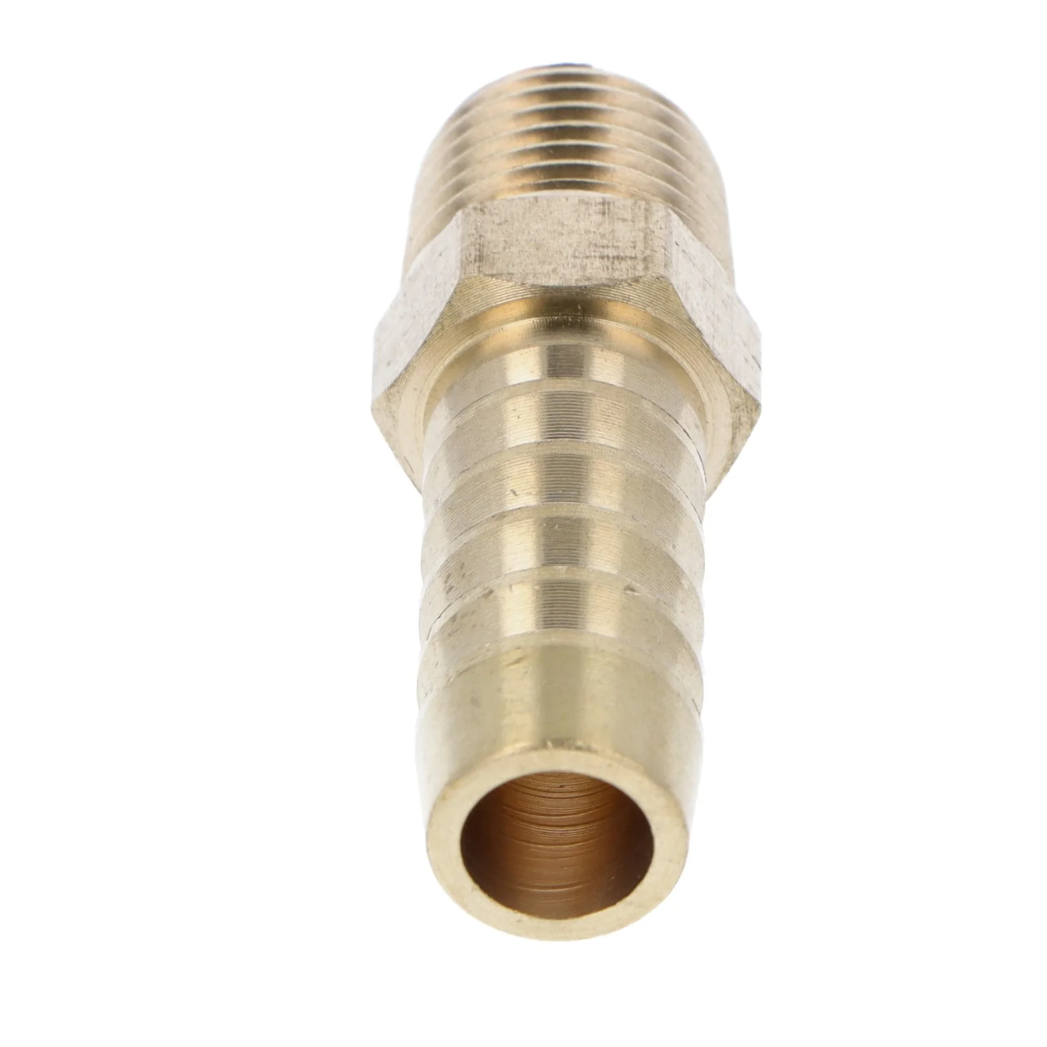 Straight Brass 10mm Hosetail 1/4 NPT - Image 3