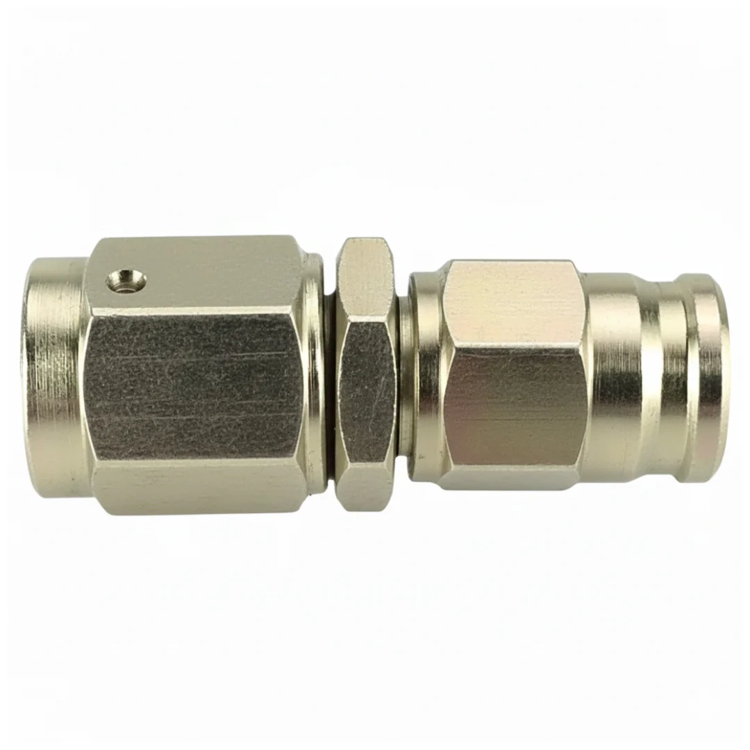 Straight Swivel Female Convex Seat 3/8" UNF
