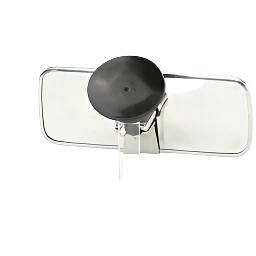 Suction Mount Chrome Metal Interior Mirror 155mm - Image 3