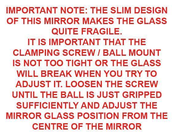 Suction Mount Chrome Metal Interior Mirror 155mm - Image 5