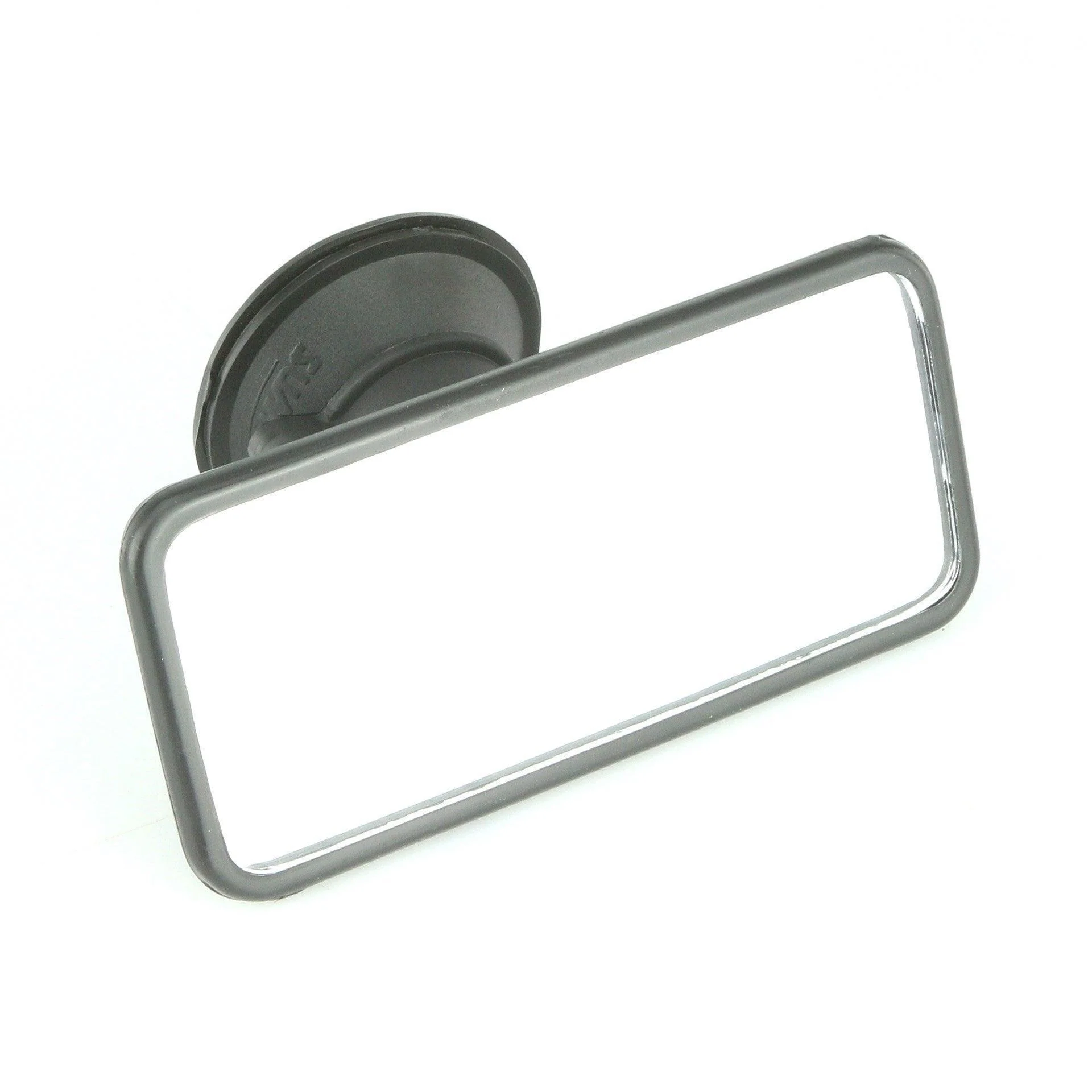 Black Suction Mount Plastic Interior Mirror 155mm