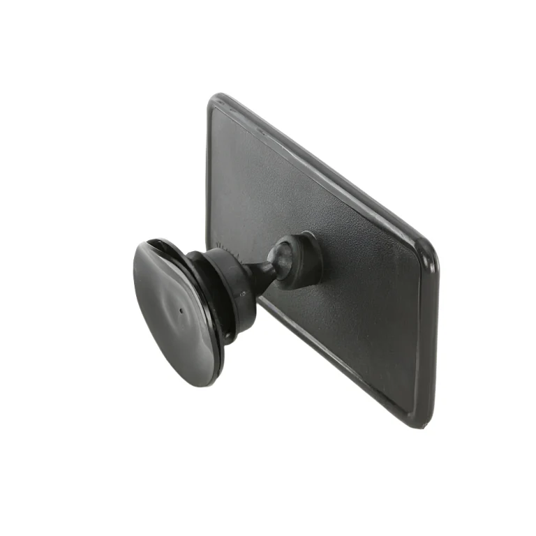 Black Suction Mount Plastic Interior Mirror 155mm - Image 4