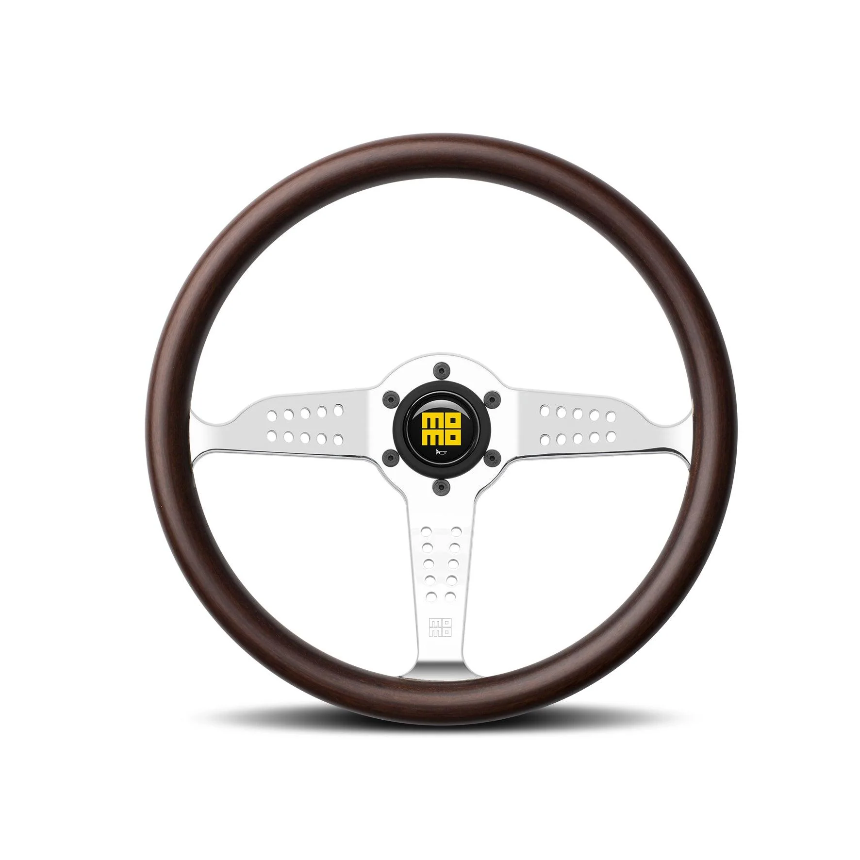 MOMO Super Grand Prix Mahogany Wood Steering Wheel - 350mm