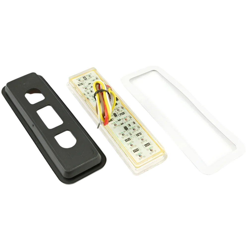 Surface Mount LED Compact Rectangular Front Markerl/Indicator 133mm With Rubber Surround - Image 3