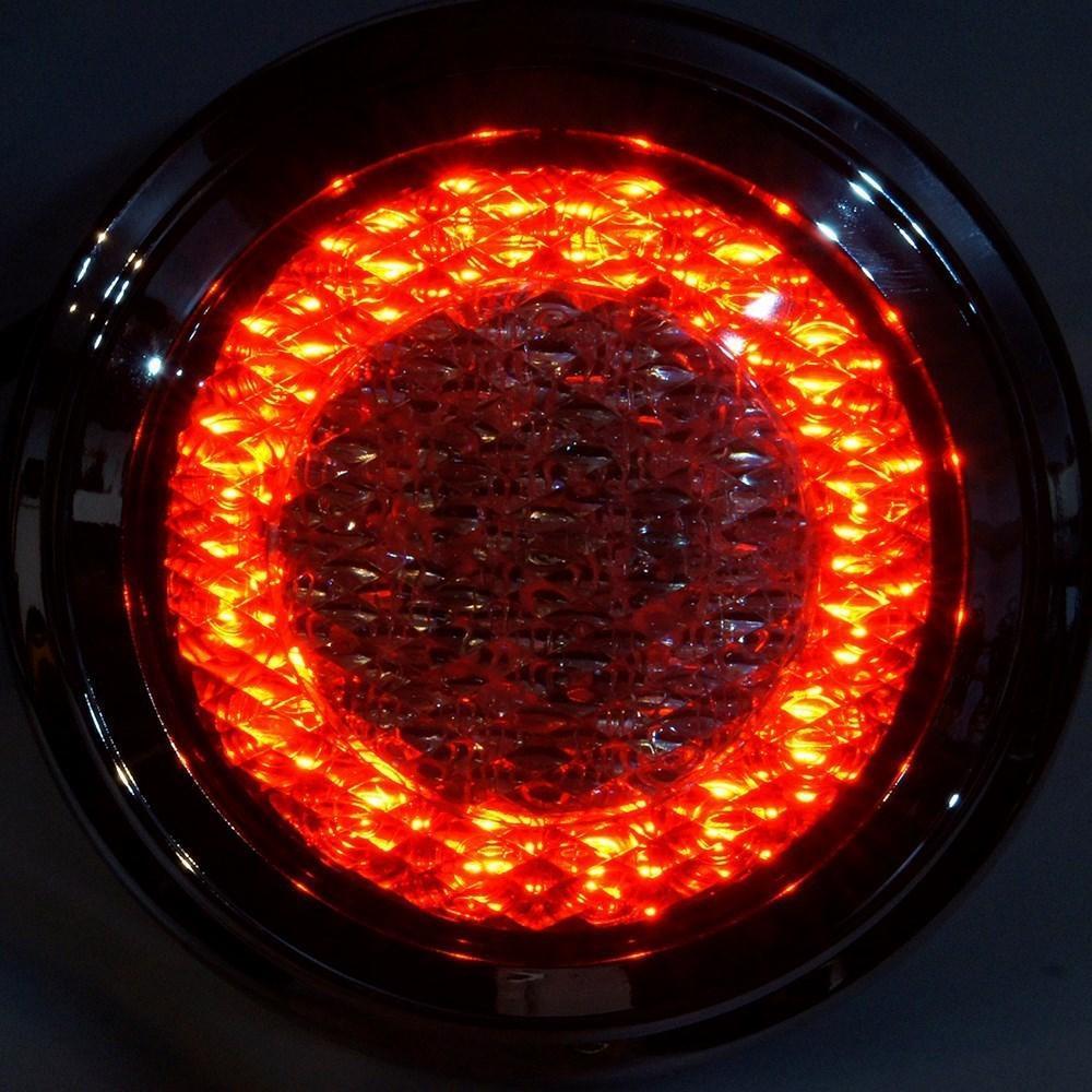 Flush Mount LED Stop Tail Indicator Rear Light with Chrome Bezel - Image 5