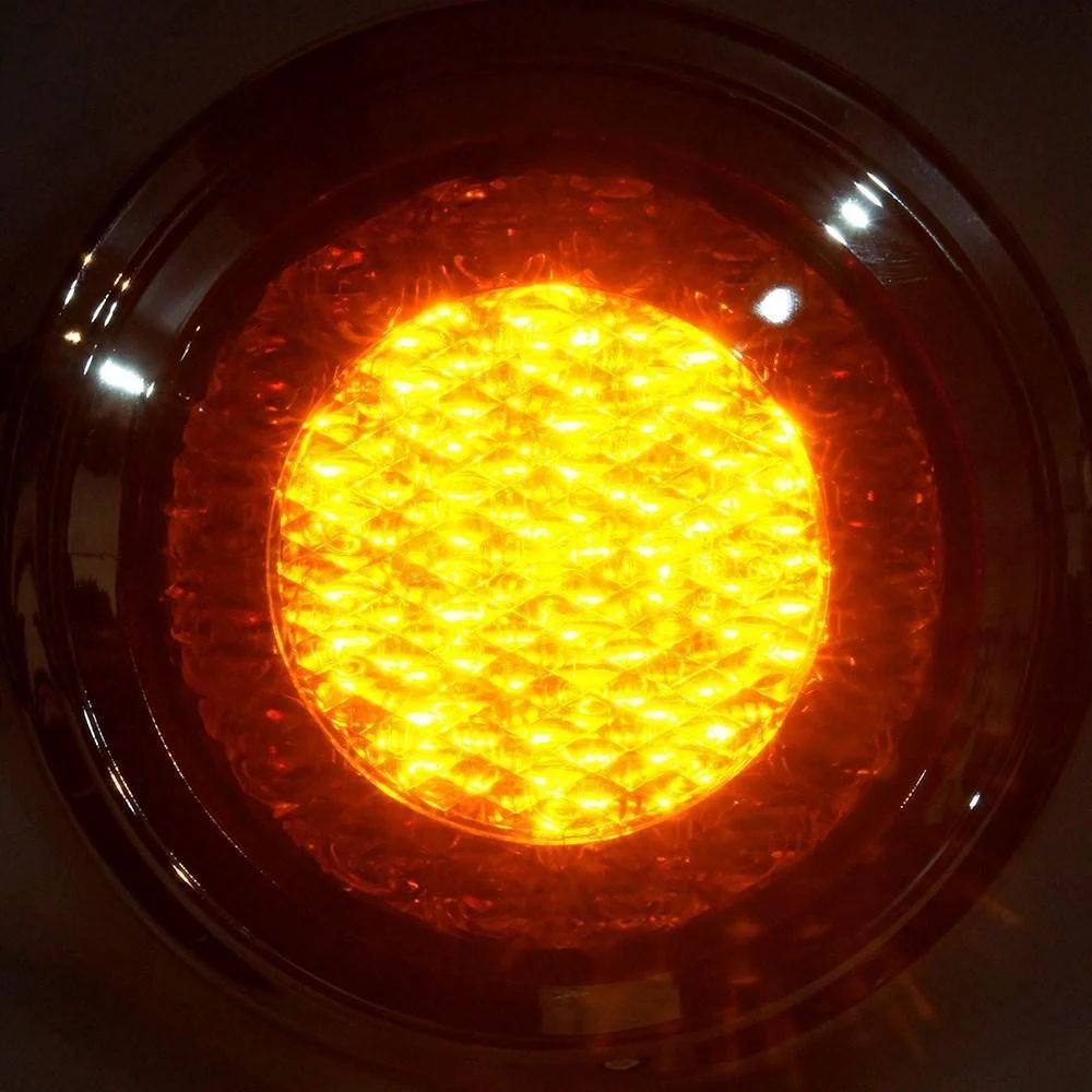 Flush Mount LED Stop Tail Indicator Rear Light with Chrome Bezel - Image 7