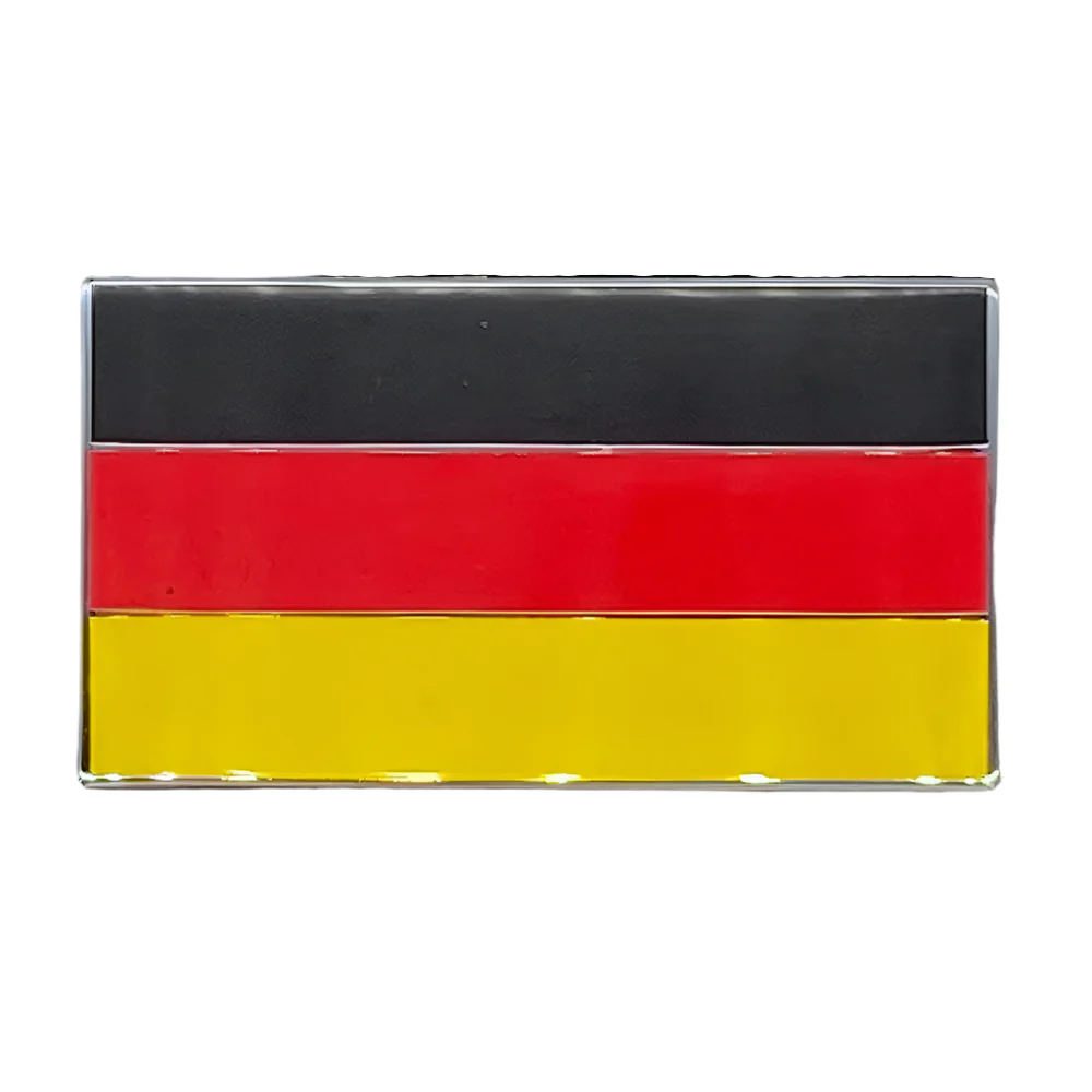 Three Colour German Flag Enamel Badge 51x29mm