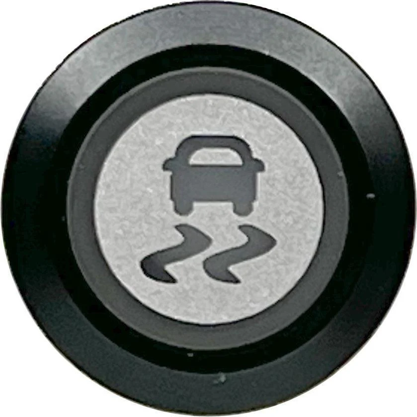 Traction Control Momentary Switch Illuminated Black Bezel