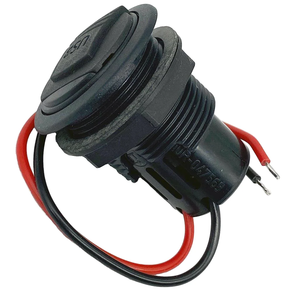 Twin 2.5 Amp Output USB Charging Socket With Rubber Cap - Image 2