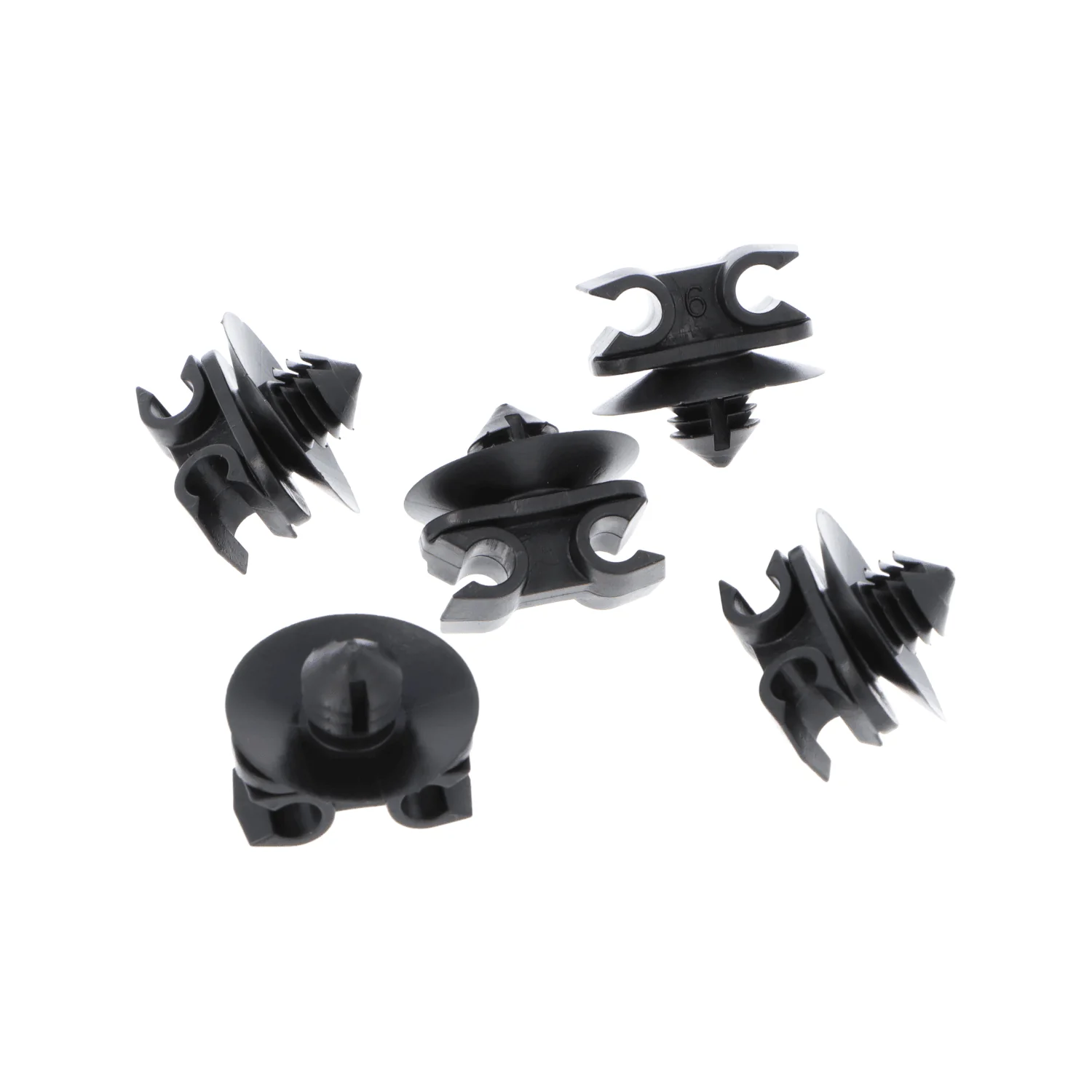 Twin Brake Pipe Clips Pack of 5