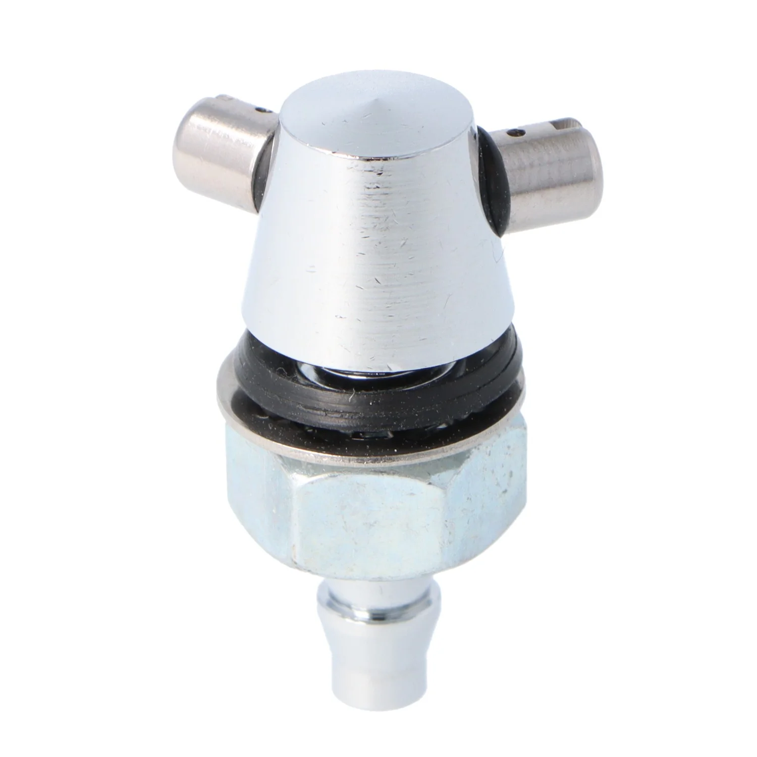 Twin Jet Chrome Windscreen Washer Tall Body - Image 2