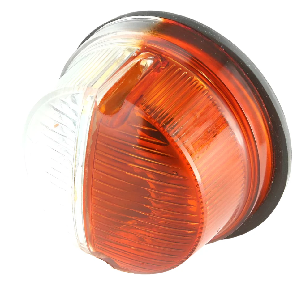 Twin Lamps Amber/Clear 80mm Pair