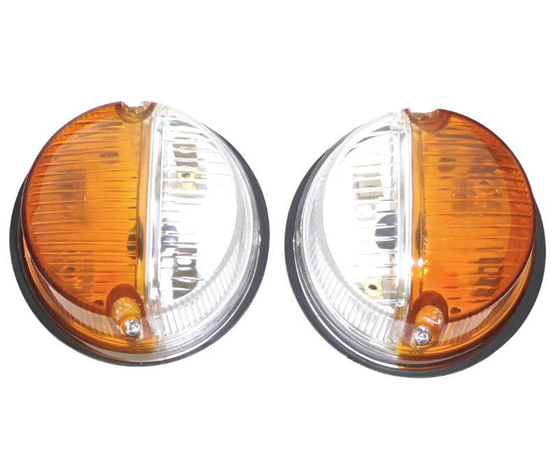 Twin Lamps Amber/Clear 80mm Pair - Image 4