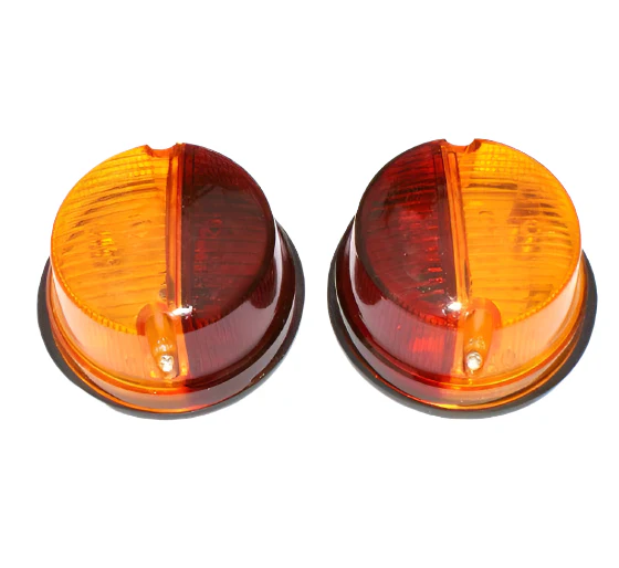 Twin Lamps (Tail/Indicator) Amber/Red 80mm Pair - Image 3