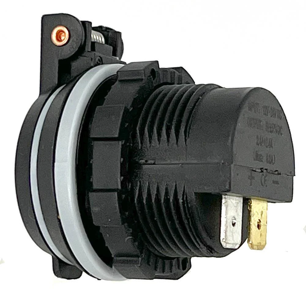 Shallow Twin USB Socket With Sprung Lid - 90 Degree Terminals - Image 3