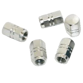 Tyre Dust Caps Silver Pack Of 5