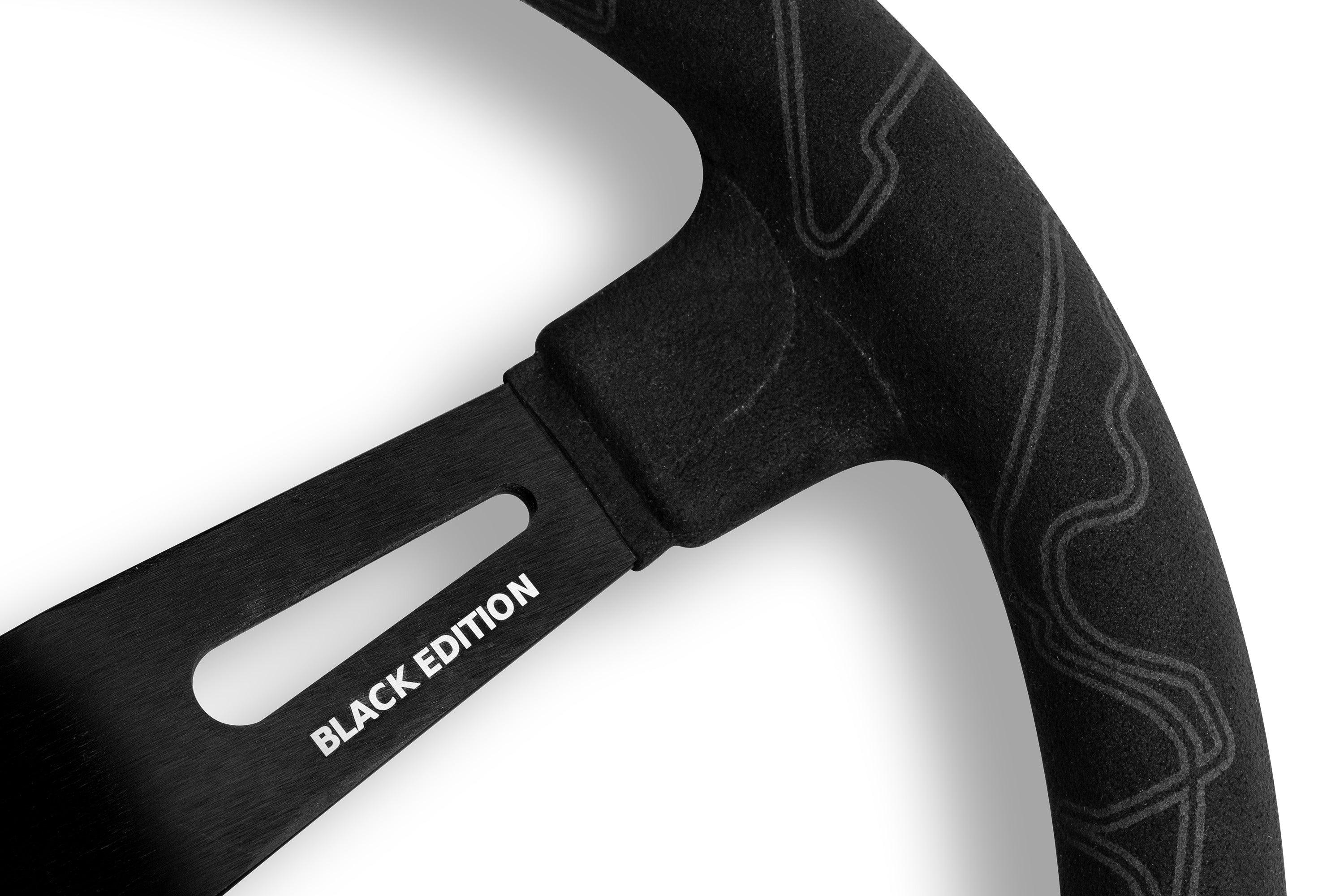 MOMO Ultra Black Edition Alcantara Steering Wheel 350mm - Image 3