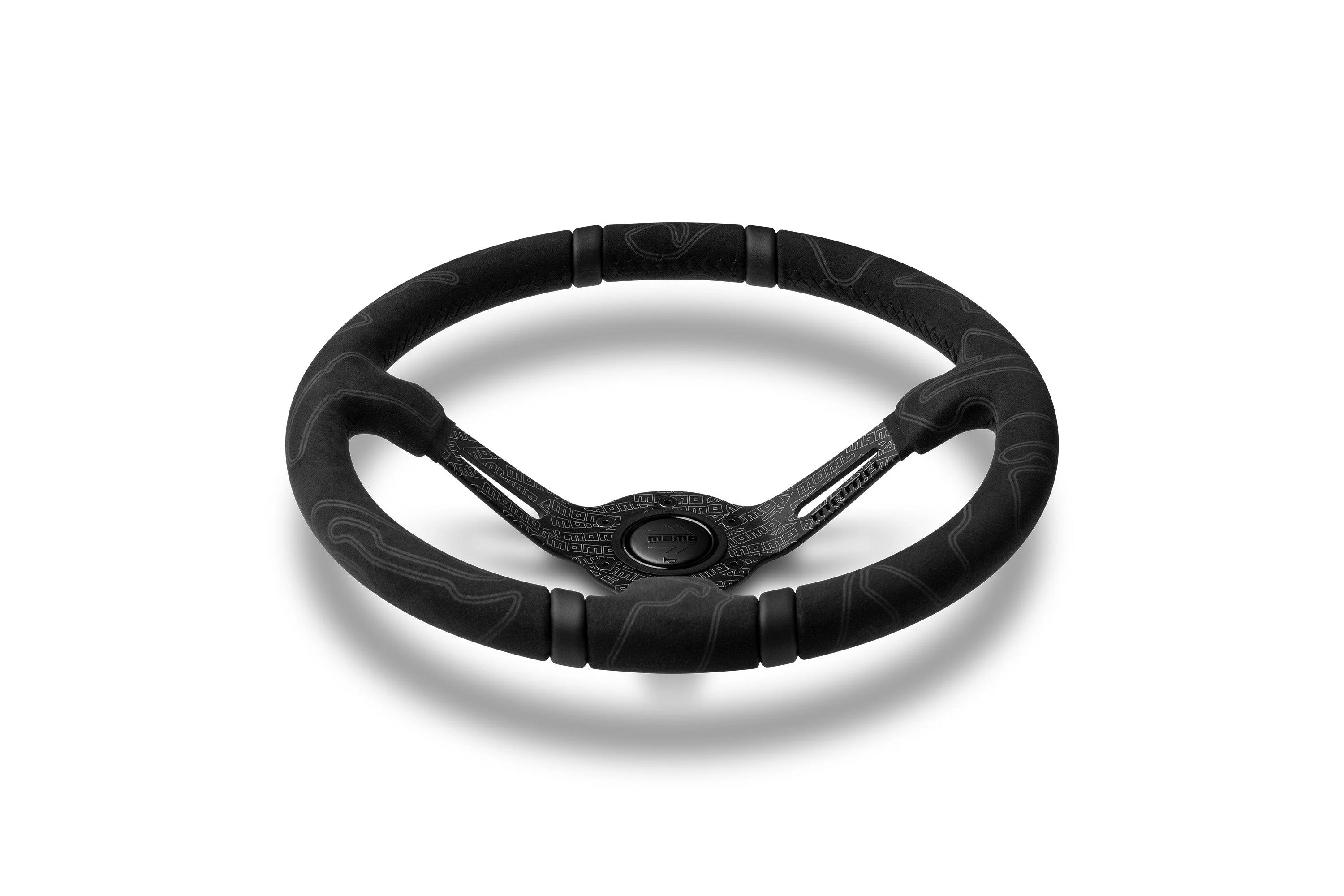 MOMO Ultra Black Edition Alcantara Steering Wheel 350mm - Image 5