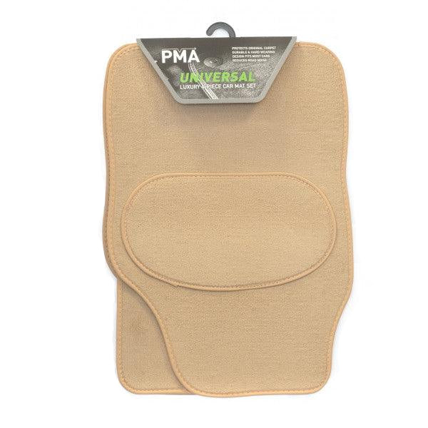 Universal Luxury Car Mat Set - 4 Piece with Heel Pad and Binding Options