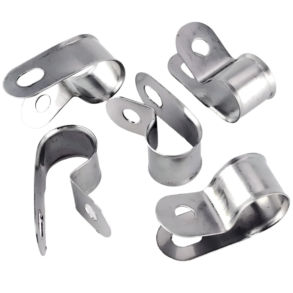 Vintage Style - Unlined Wide Stainless Steel P-Clips Pack of 5 - 8 Sizes - Image 7