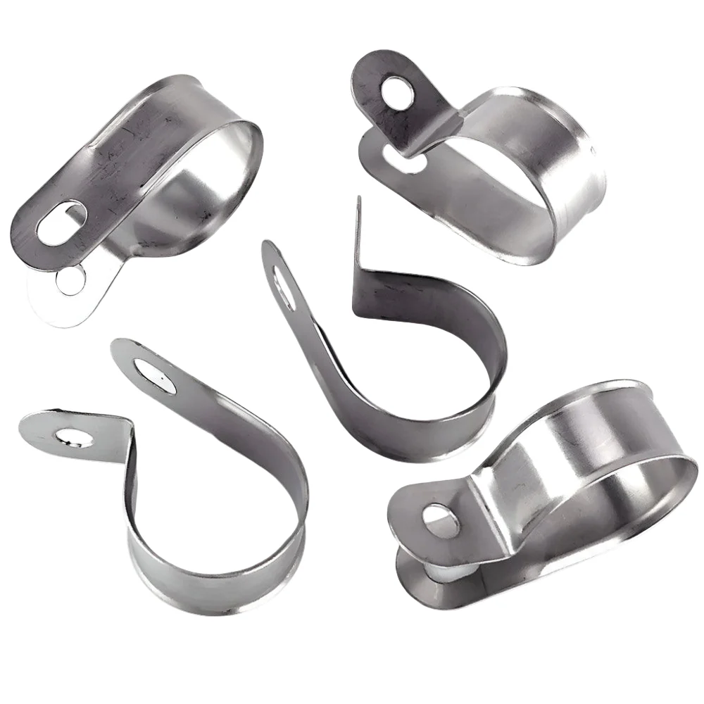 Vintage Style - Unlined Wide Stainless Steel P-Clips Pack of 5 - 8 Sizes - Image 9