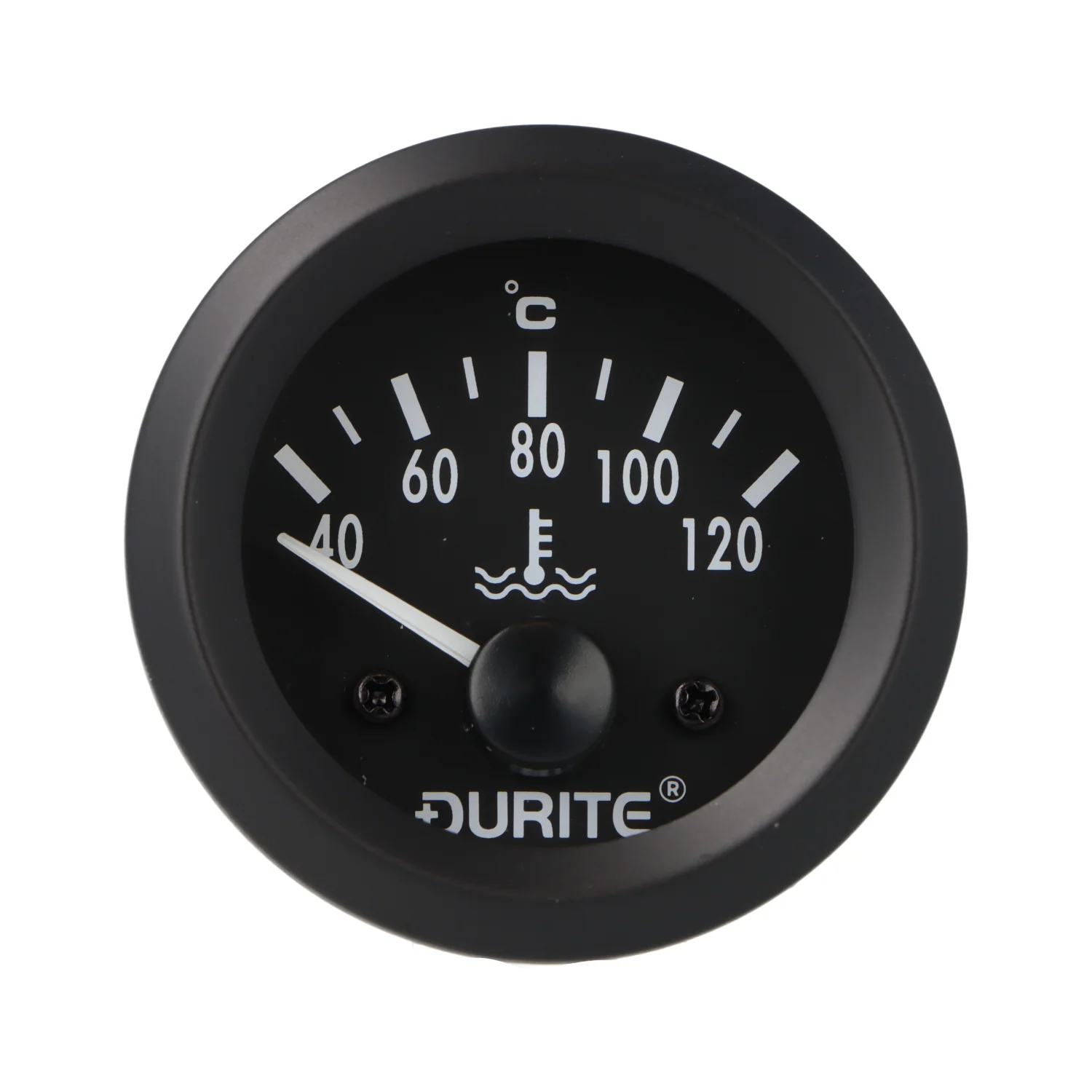 Water Temperature Gauge 57mm Black