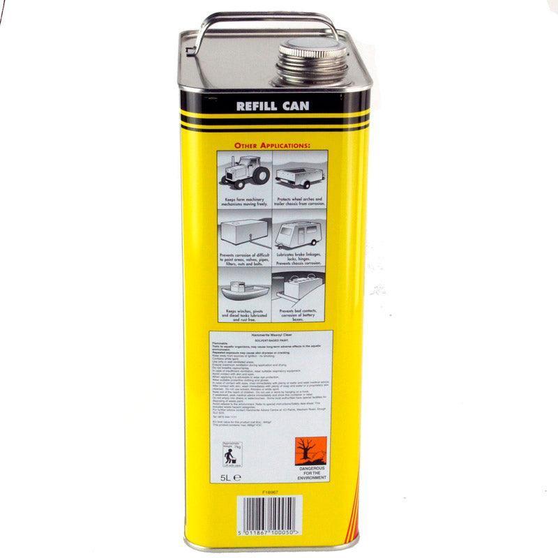Hammerite Waxoyl Rustproofer 5 Litre Black - Image 2