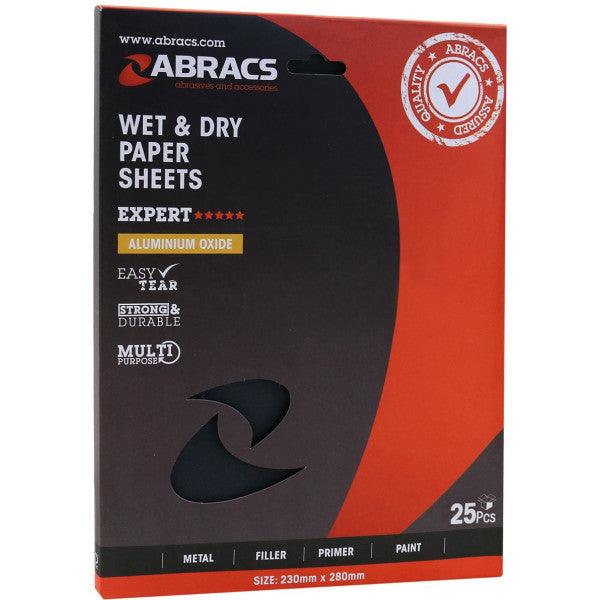 Wet & Dry Abrasive Paper Sheets 230x280mm - Various Grit Options