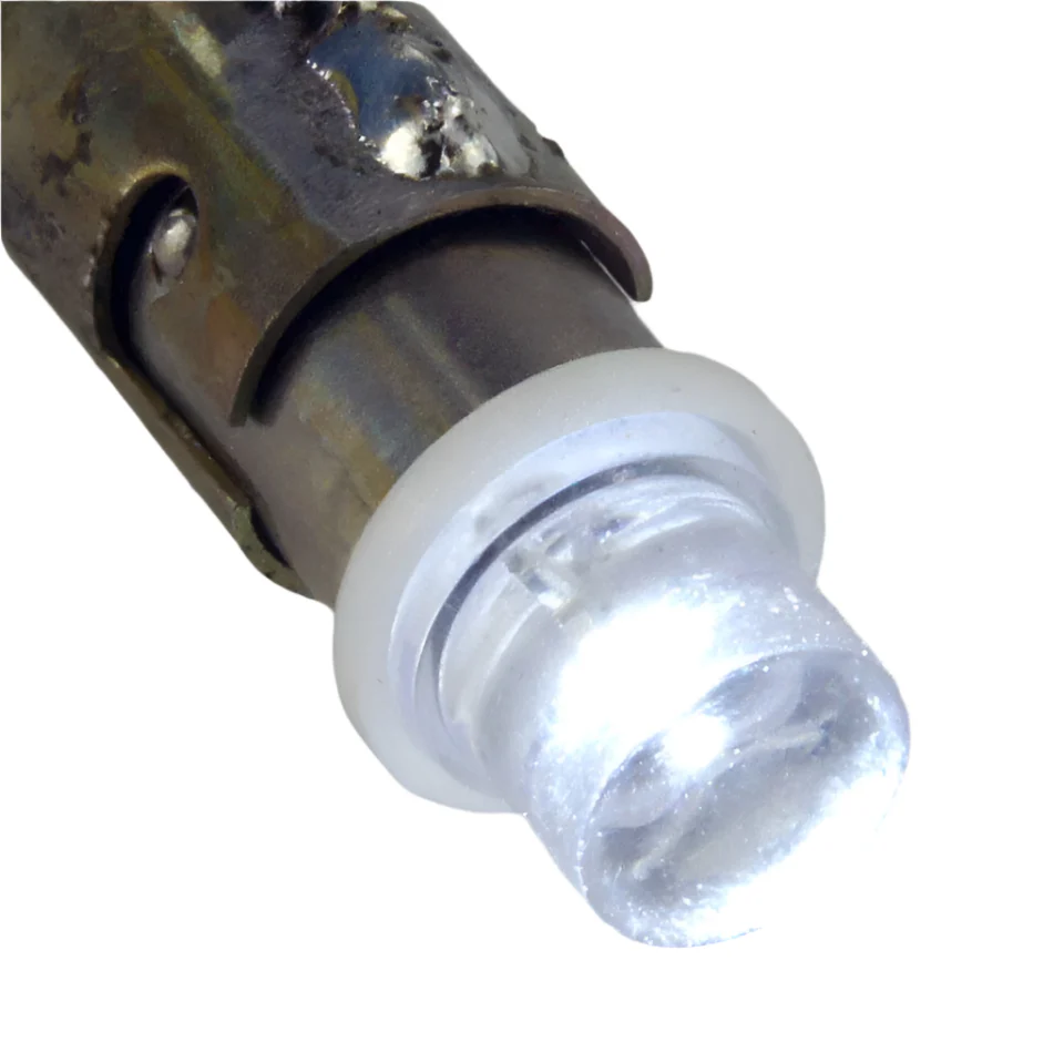 White 9mm BA9S Cap LED Bulb 12V - Image 2