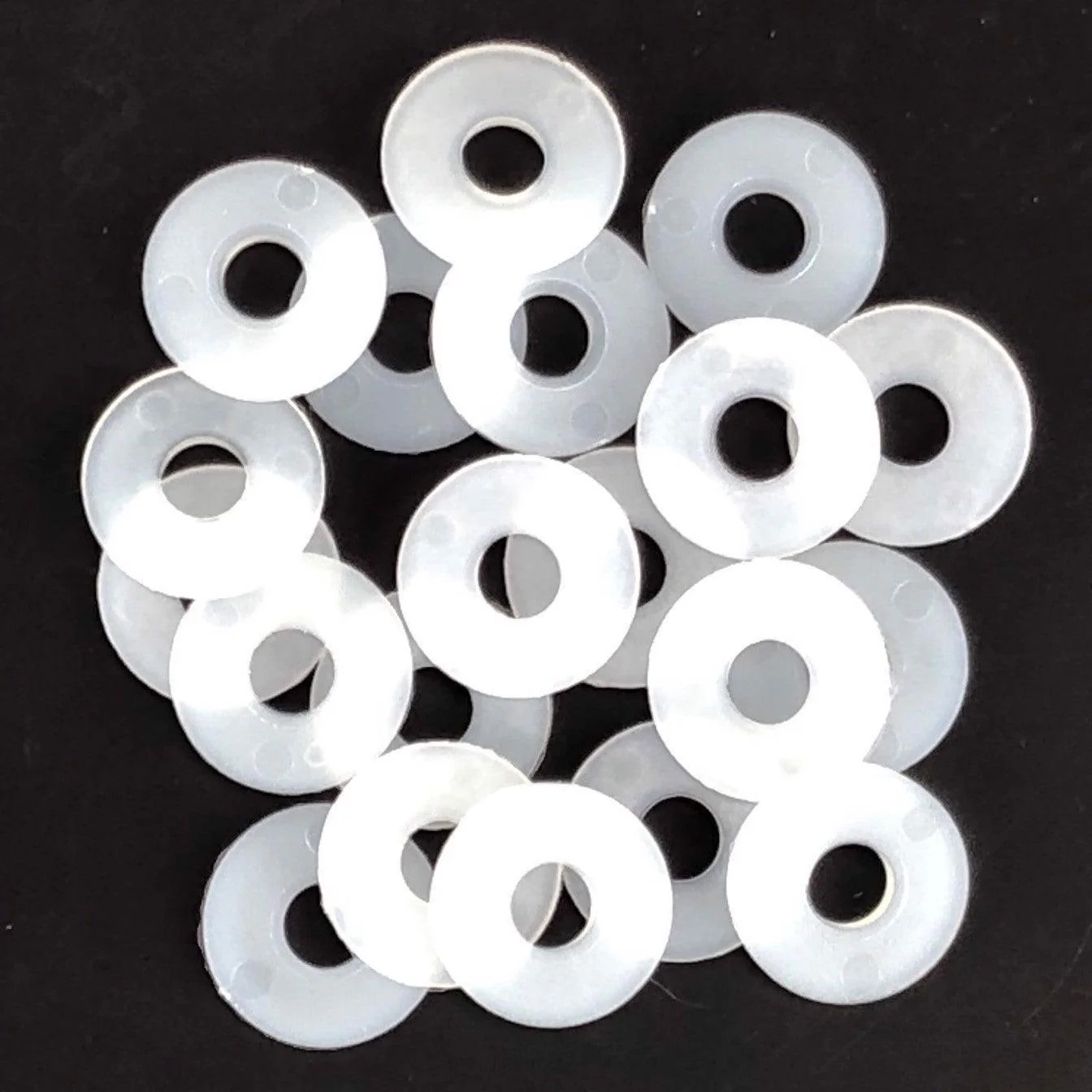 White Nylon Washers Pack Of 20 - Various Sizes