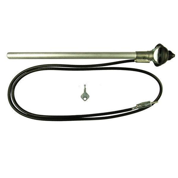 Wing Mount Aerial - AM/FM - Chrome & Black - Large and Small Head Options - Image 3