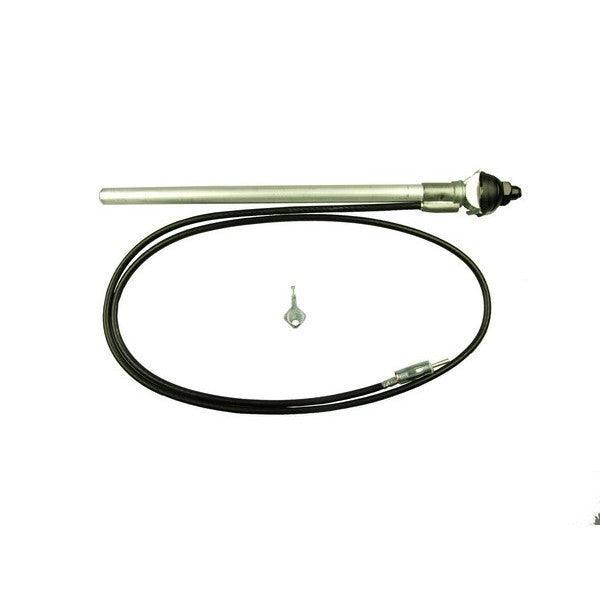 Wing Mount Aerial - AM/FM - Chrome & Black - Large and Small Head Options - Image 4