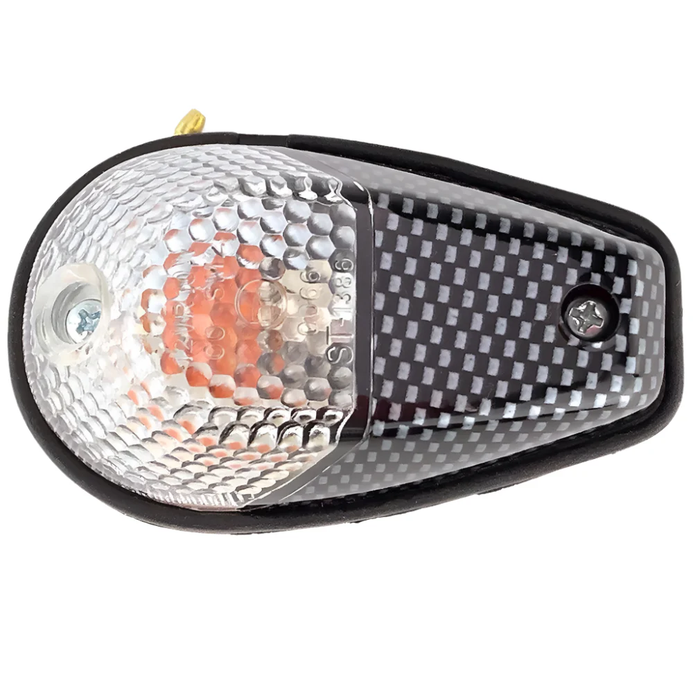 Wing Mount Indicators Carbon/Clear Lens 92mm