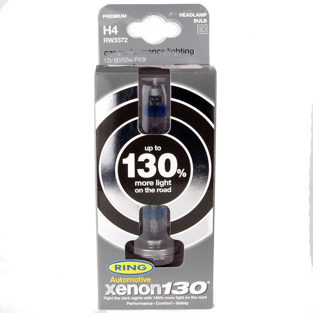XENON Ring 130% Brighter H4 60/55W Replacement Bulbs - Image 3