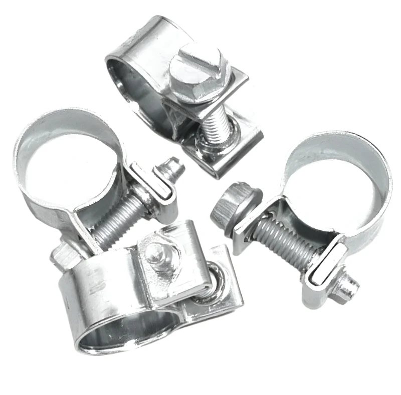 Zinc Plated Fuel Hose Clips Pack of 4 - Choose Size - Image 3